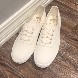 White canvas Kate Spade Keds